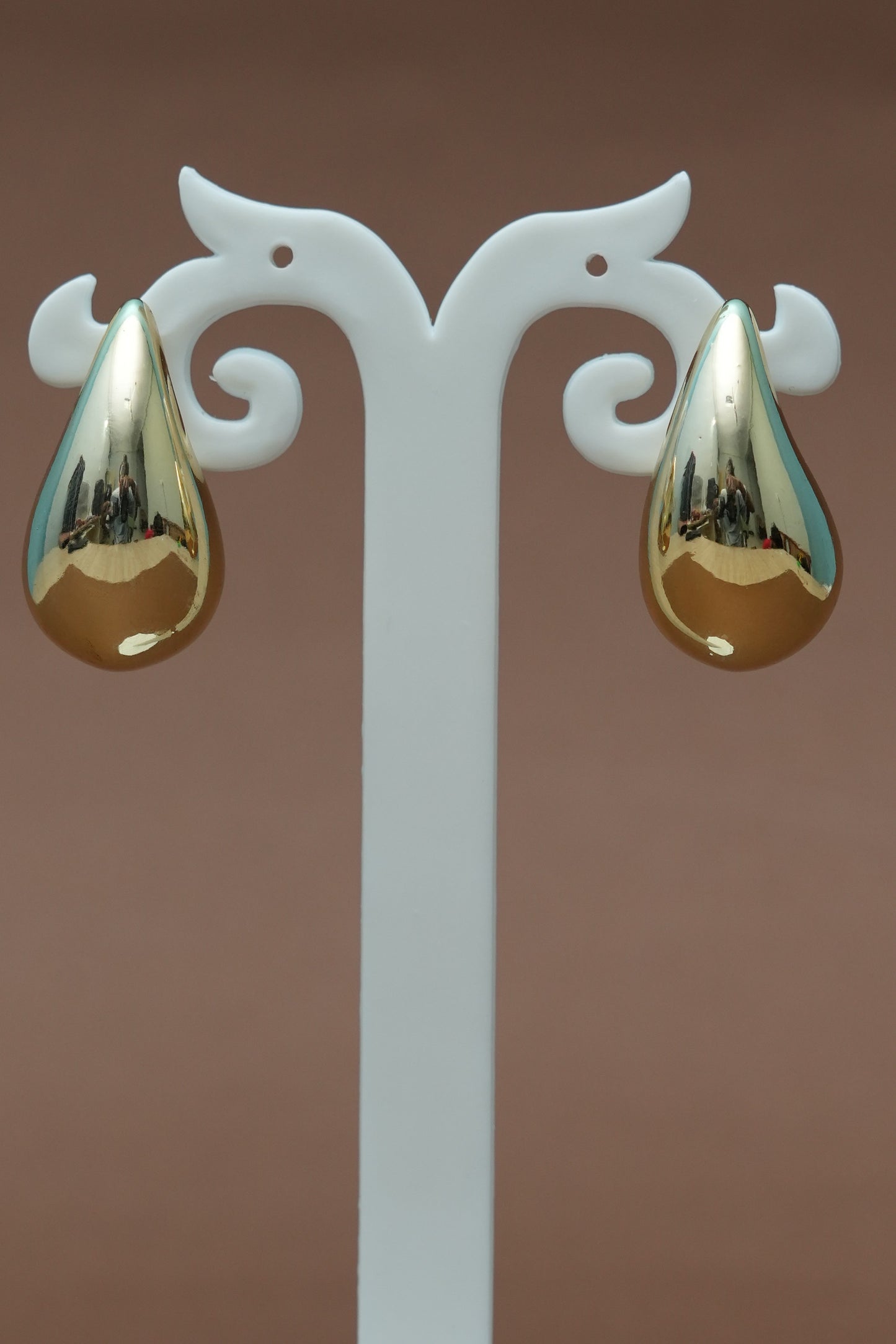Golden Stud Earrings